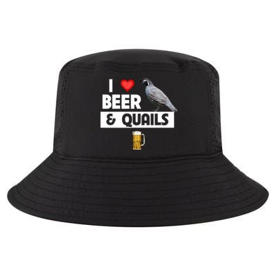 I Love Beer And Quails Bird Watching Funny Ing Hunting Cute Gift Cool Comfort Performance Bucket Hat