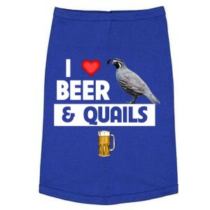 I Love Beer And Quails Bird Watching Funny Ing Hunting Cute Gift Doggie Tank