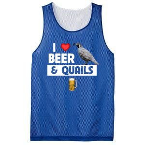 I Love Beer And Quails Bird Watching Funny Ing Hunting Cute Gift Mesh Reversible Basketball Jersey Tank