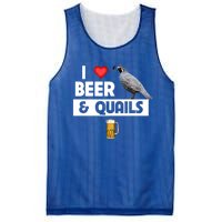 I Love Beer And Quails Bird Watching Funny Ing Hunting Cute Gift Mesh Reversible Basketball Jersey Tank