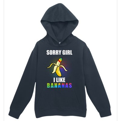 I Like Bananas Lgbtq Pride Gay Proud Ally Rainbow Flag Great Gift Urban Pullover Hoodie