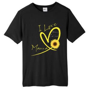 I Love Being Called Mama Sunflower Heart Tall Fusion ChromaSoft Performance T-Shirt