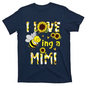 I Love Being A Mimi Sunflower Bee, Mother's Day T-Shirt