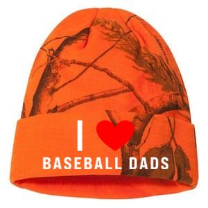 I Love Baseball Dads Funny Red Heart Gift Kati Licensed 12" Camo Beanie