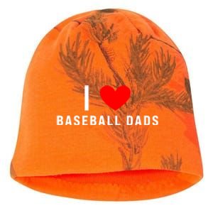 I Love Baseball Dads Funny Red Heart Gift Kati - Camo Knit Beanie