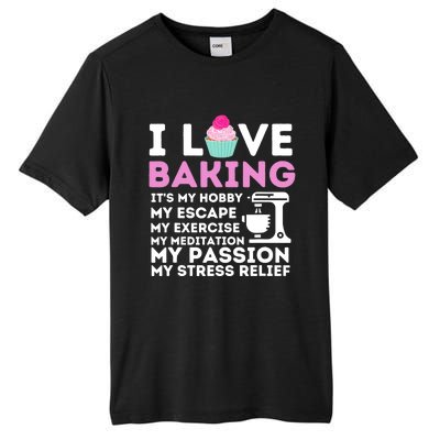 I Love Baking - Funny Cupcake Baker Pastry Baking Gift Tall Fusion ChromaSoft Performance T-Shirt