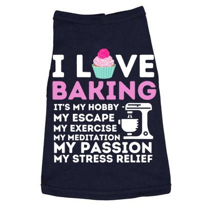 I Love Baking - Funny Cupcake Baker Pastry Baking Gift Doggie Tank