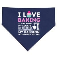 I Love Baking - Funny Cupcake Baker Pastry Baking Gift USA-Made Doggie Bandana