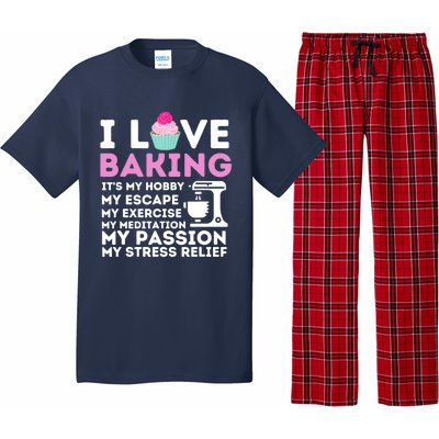 I Love Baking - Funny Cupcake Baker Pastry Baking Gift Pajama Set