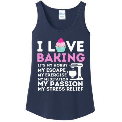 I Love Baking - Funny Cupcake Baker Pastry Baking Gift Ladies Essential Tank