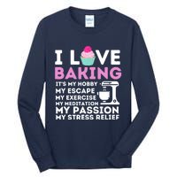 I Love Baking - Funny Cupcake Baker Pastry Baking Gift Tall Long Sleeve T-Shirt