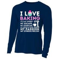 I Love Baking - Funny Cupcake Baker Pastry Baking Gift Cooling Performance Long Sleeve Crew