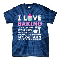 I Love Baking - Funny Cupcake Baker Pastry Baking Gift Tie-Dye T-Shirt