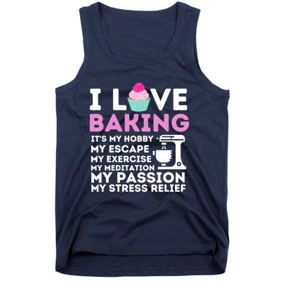 I Love Baking - Funny Cupcake Baker Pastry Baking Gift Tank Top