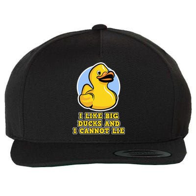 I Like Big Ducks And I Cannot Lie Rubber Duck Wool Snapback Cap