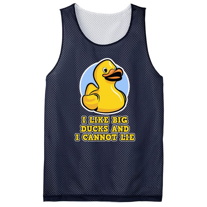 I Like Big Ducks And I Cannot Lie Rubber Duck Mesh Reversible Basketball Jersey Tank