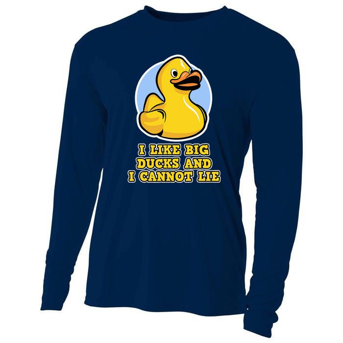 I Like Big Ducks And I Cannot Lie Rubber Duck Cooling Performance Long Sleeve Crew