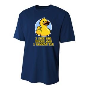 I Like Big Ducks And I Cannot Lie Rubber Duck Youth Performance Sprint T-Shirt