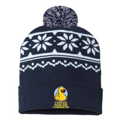 I Like Big Ducks And I Cannot Lie Rubber Duck USA-Made Snowflake Beanie