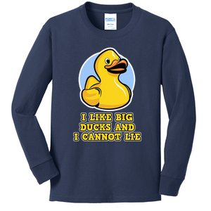 I Like Big Ducks And I Cannot Lie Rubber Duck Kids Long Sleeve Shirt