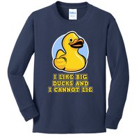 I Like Big Ducks And I Cannot Lie Rubber Duck Kids Long Sleeve Shirt