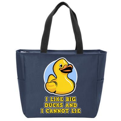 I Like Big Ducks And I Cannot Lie Rubber Duck Zip Tote Bag