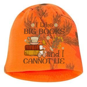 I Like Big Books And I Cannot Lie Gift For Reading Books Kati - Camo Knit Beanie