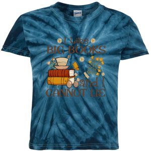 I Like Big Books And I Cannot Lie Gift For Reading Books Kids Tie-Dye T-Shirt