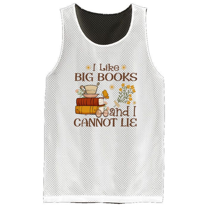 I Like Big Books And I Cannot Lie Gift For Reading Books Mesh Reversible Basketball Jersey Tank