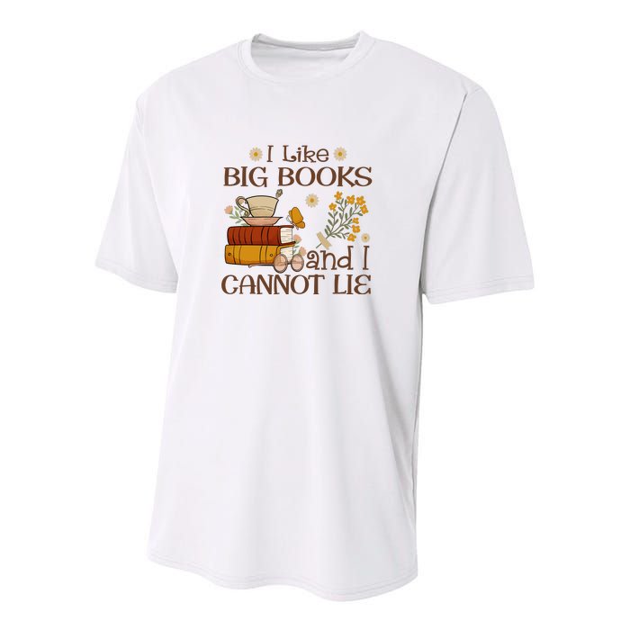 I Like Big Books And I Cannot Lie Gift For Reading Books Youth Performance Sprint T-Shirt