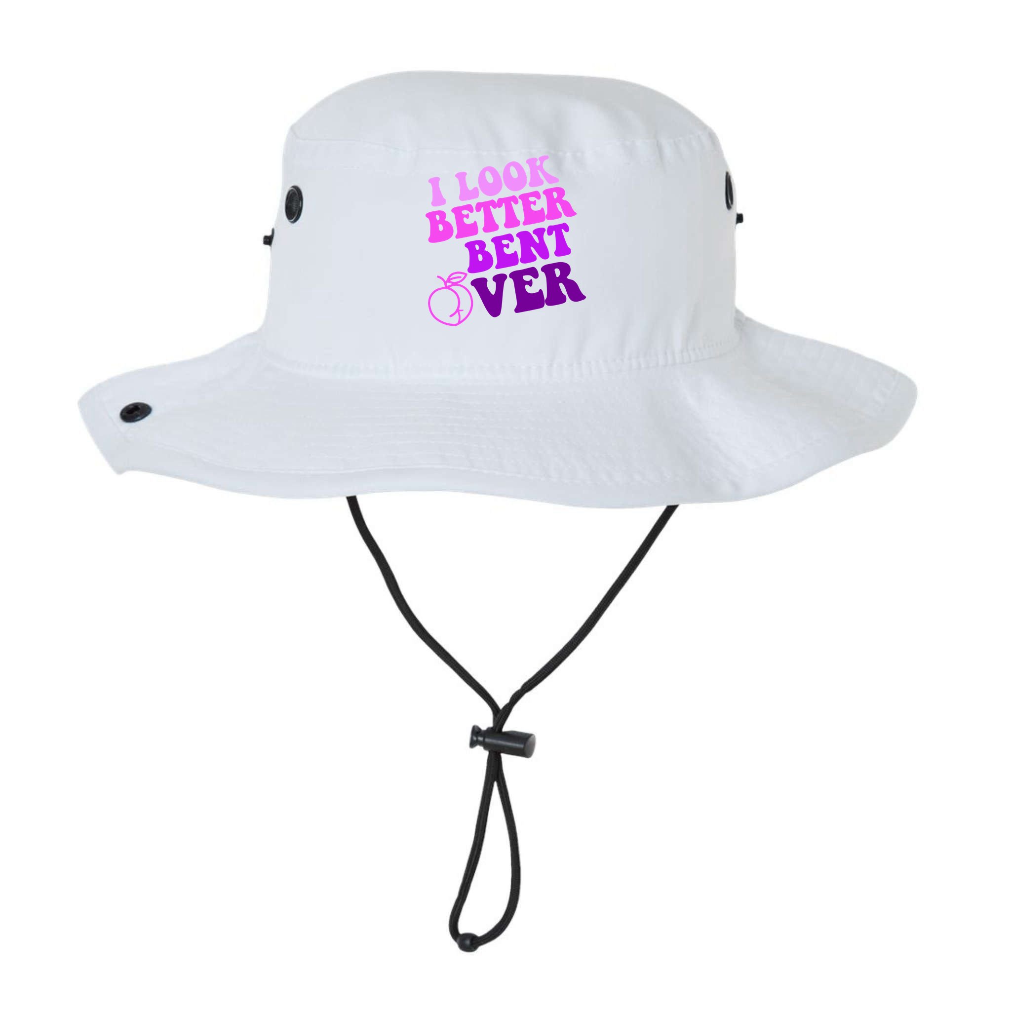 I Look Better Bent Over Peachy Booty Funny Bucket Hat