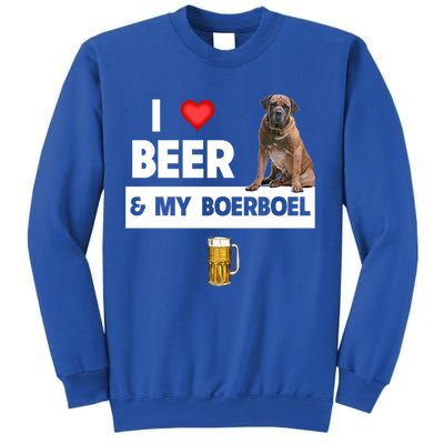 I Love Beer And My Boerboel Hunting Dog Mom Dad Ing Meaningful Gift Sweatshirt