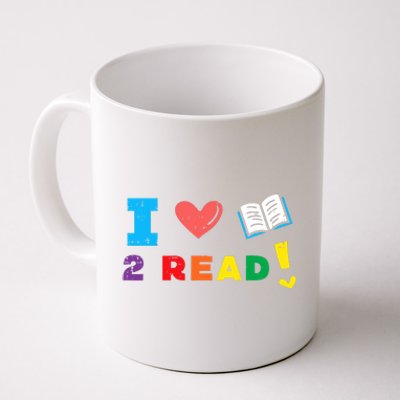 I Love Book To Read Bookworm Librarian Wo Boy Girl Coffee Mug