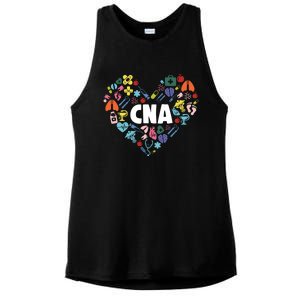 I Love Being A Cna Certified Nurse Heart Medical Assistant Great Gift Ladies PosiCharge Tri-Blend Wicking Tank