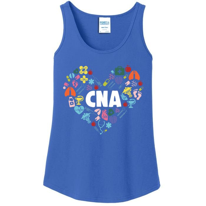 I Love Being A Cna Certified Nurse Heart Medical Assistant Great Gift Ladies Essential Tank