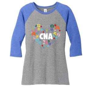 I Love Being A Cna Certified Nurse Heart Medical Assistant Great Gift Women's Tri-Blend 3/4-Sleeve Raglan Shirt