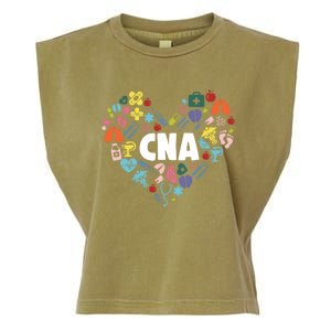 I Love Being A Cna Certified Nurse Heart Medical Assistant Great Gift Garment-Dyed Women's Muscle Tee