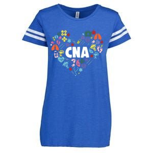 I Love Being A Cna Certified Nurse Heart Medical Assistant Great Gift Enza Ladies Jersey Football T-Shirt