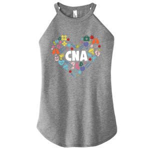 I Love Being A Cna Certified Nurse Heart Medical Assistant Great Gift Women's Perfect Tri Rocker Tank