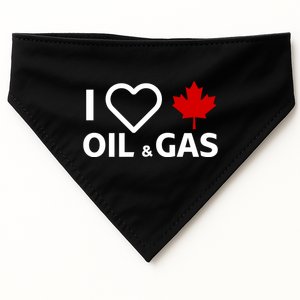 I Love Canadian Oil & Gas USA-Made Doggie Bandana