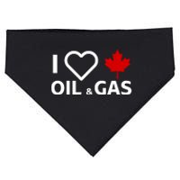 I Love Canadian Oil & Gas USA-Made Doggie Bandana