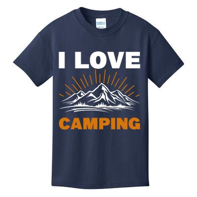 I Love Camping Kids T-Shirt