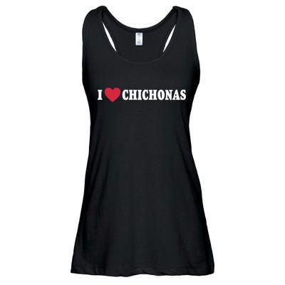 I Love Chichonas Ladies Essential Flowy Tank