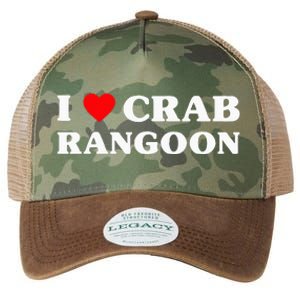 I Love Crab Rangoon American Food Funny Crab Rangoon Legacy Tie Dye Trucker Hat