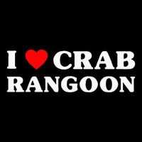 I Love Crab Rangoon American Food Funny Crab Rangoon Cooling Performance Crew T-Shirt