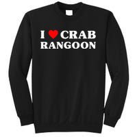 I Love Crab Rangoon American Food Funny Crab Rangoon Sweatshirt