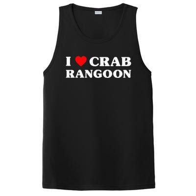 I Love Crab Rangoon American Food Funny Crab Rangoon PosiCharge Competitor Tank