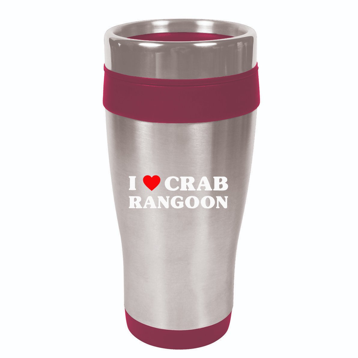 I Love Crab Rangoon American Food Funny Crab Rangoon 16oz Travel Tumbler