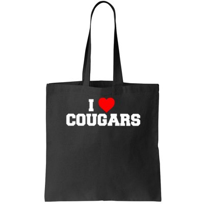 I Love Cougars Funny Fraternity College Party Greek Frat Bag