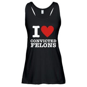 I Love Convicted Felons I Heart Convicted Felons Ladies Essential Flowy Tank